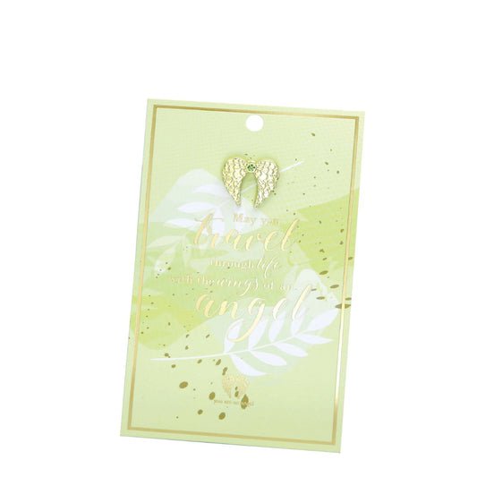 Wings Of An Angel Pin Card  Give the gift of love and appreciation with You Are An Angel pins, each packaged on a stunning foiled gift card with a heartfelt message for the special people in your life.