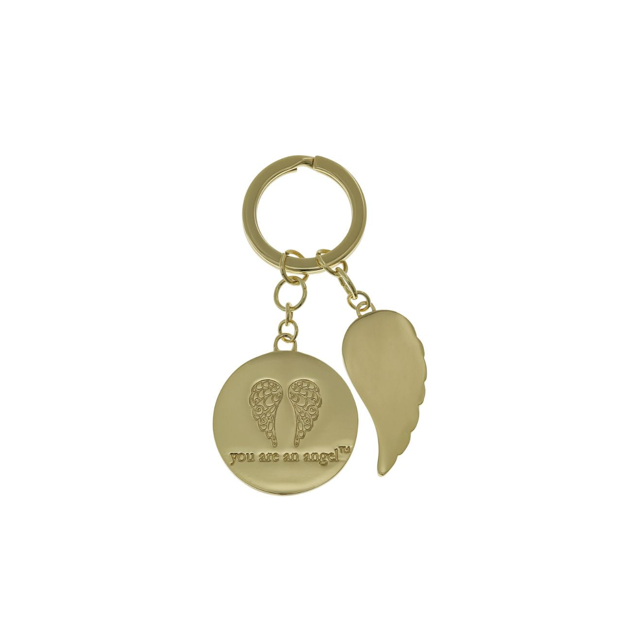Presenting ''You are Brave'' Keychain. A blend of leather and polished metal, presented in a striking gold embossed gift box. A thoughtful reminder, honouring courage and strength, perfect for inspiring and supporting someone on their journey.