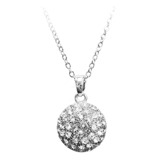 Tipperary Silver Pendant Pave Ball