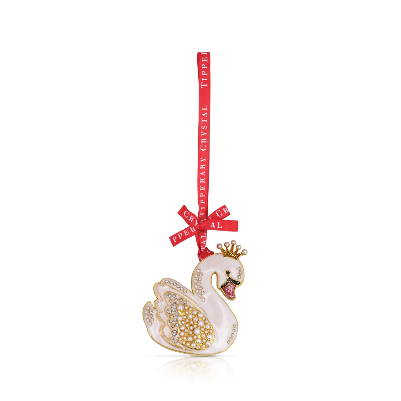 Tipperary Pearl Swan Christmas Decoration