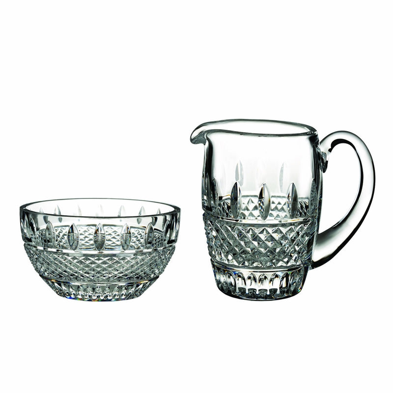 Waterford Crystal Irish Lace Sugar & Creamer Set  The classically beautiful Waterford Irish Lace, combines two great traditions in Irish handcraft- artisanal crystal and the fine crochet work known as “Irish lace” – to create a stunning new interpretation of the country’s classic heritage.