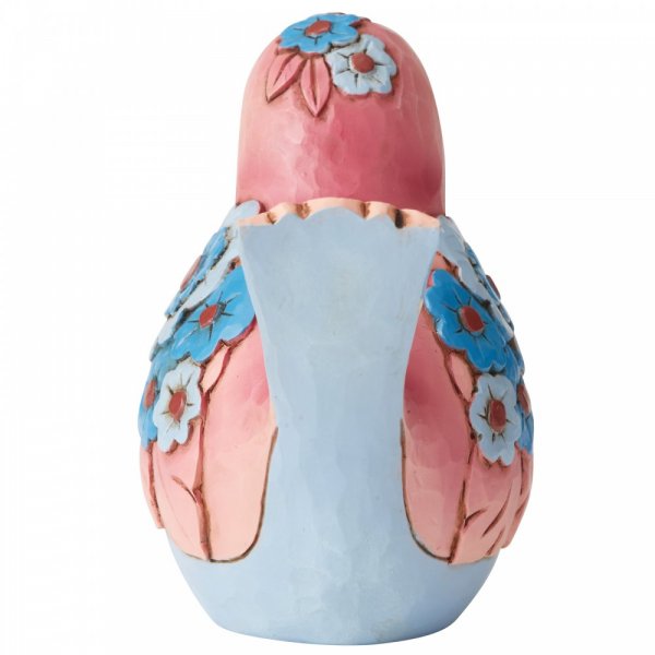Mauve and Blue Bird Figurine