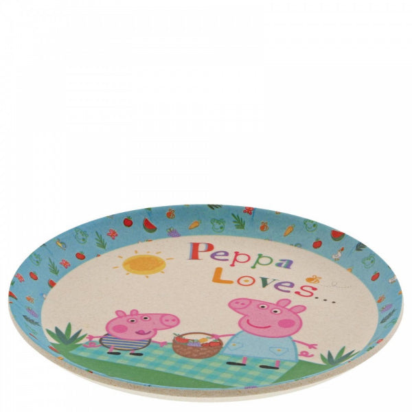 Peppa Pig Bamboo Egg Cup Dinner Set
