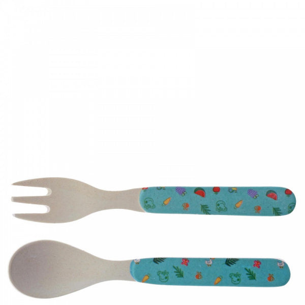 Peppa Pig Bamboo Fork and Spoon Set