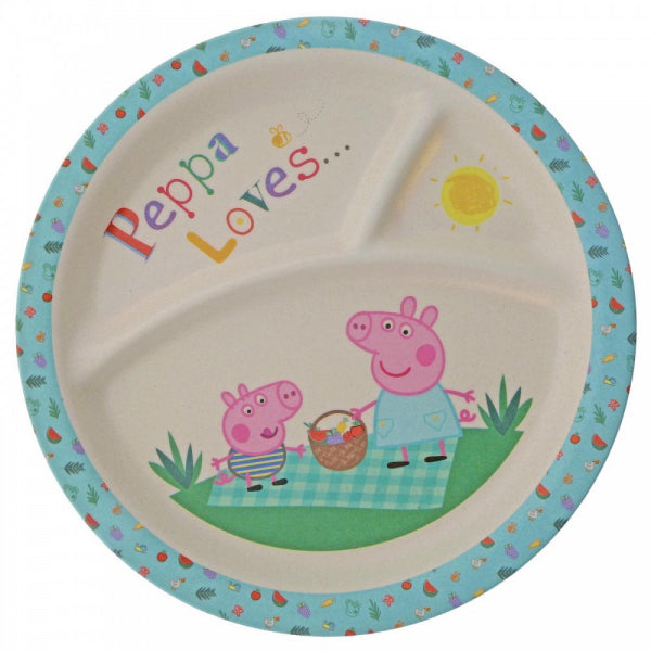 Peppa Pig Bamboo Plate