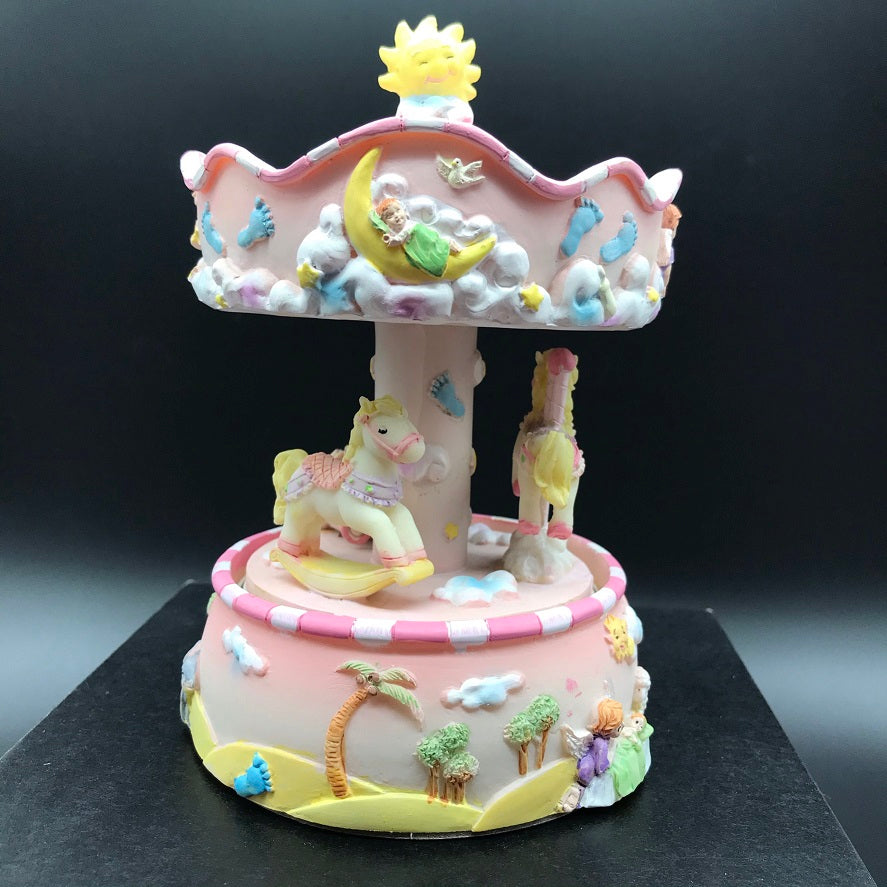 Music Box World Baby Carousel Pink