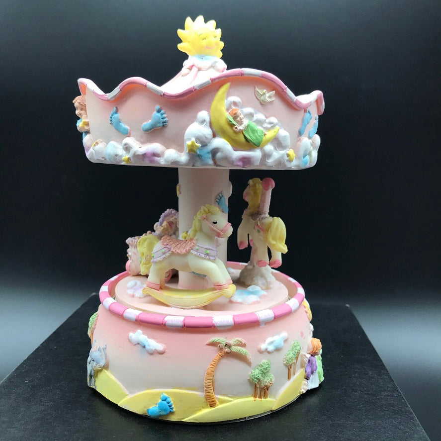 Music Box World Baby Carousel Pink