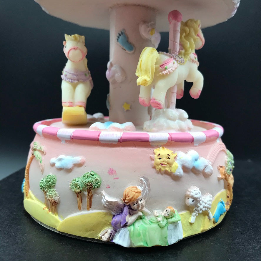 Music Box World Baby Carousel Pink