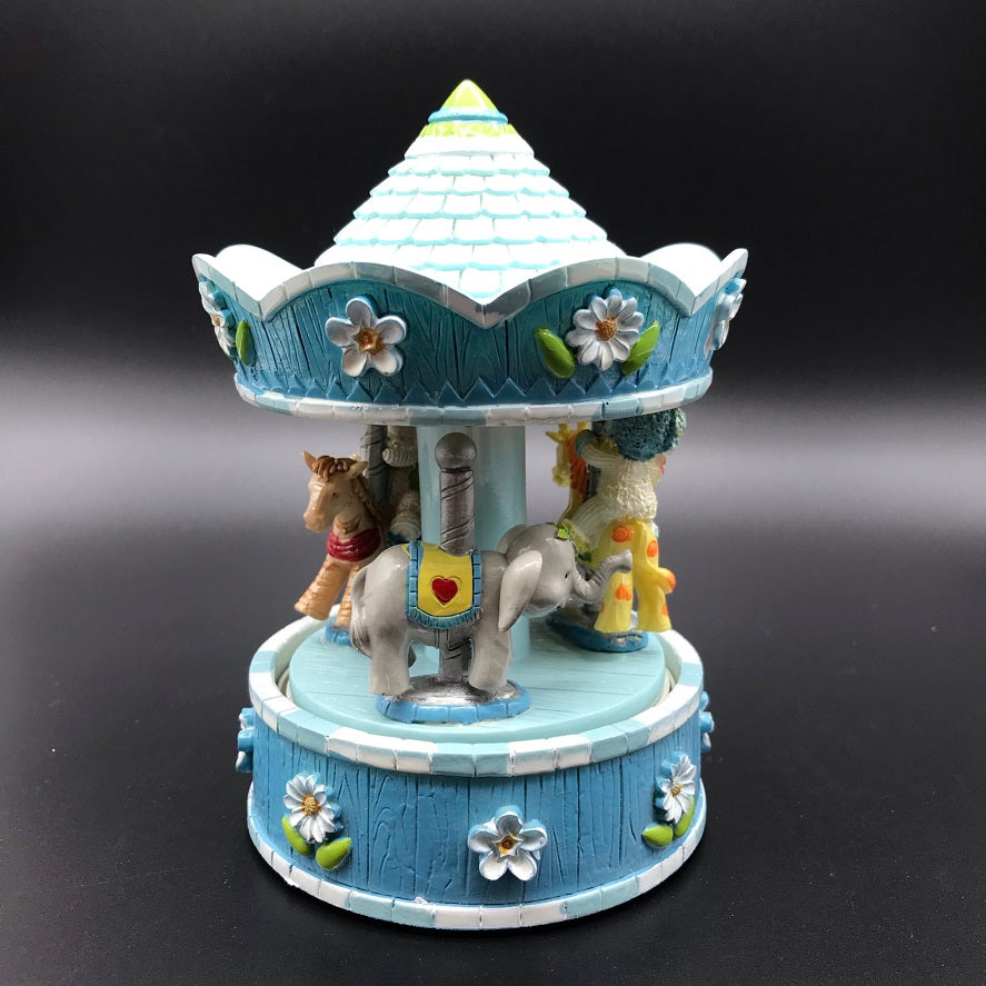 Music Carousel Blue Bears Animals