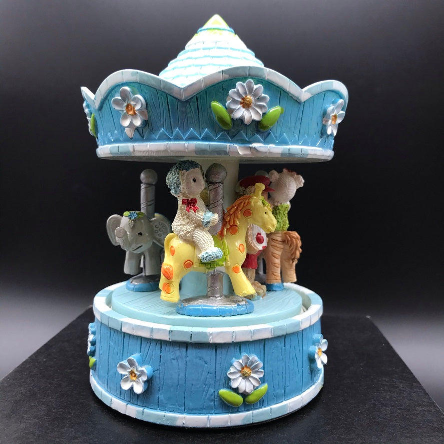 Music Carousel Blue Bears Animals