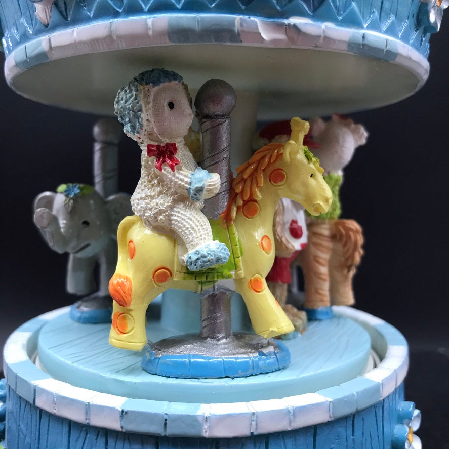 Music Carousel Blue Bears Animals