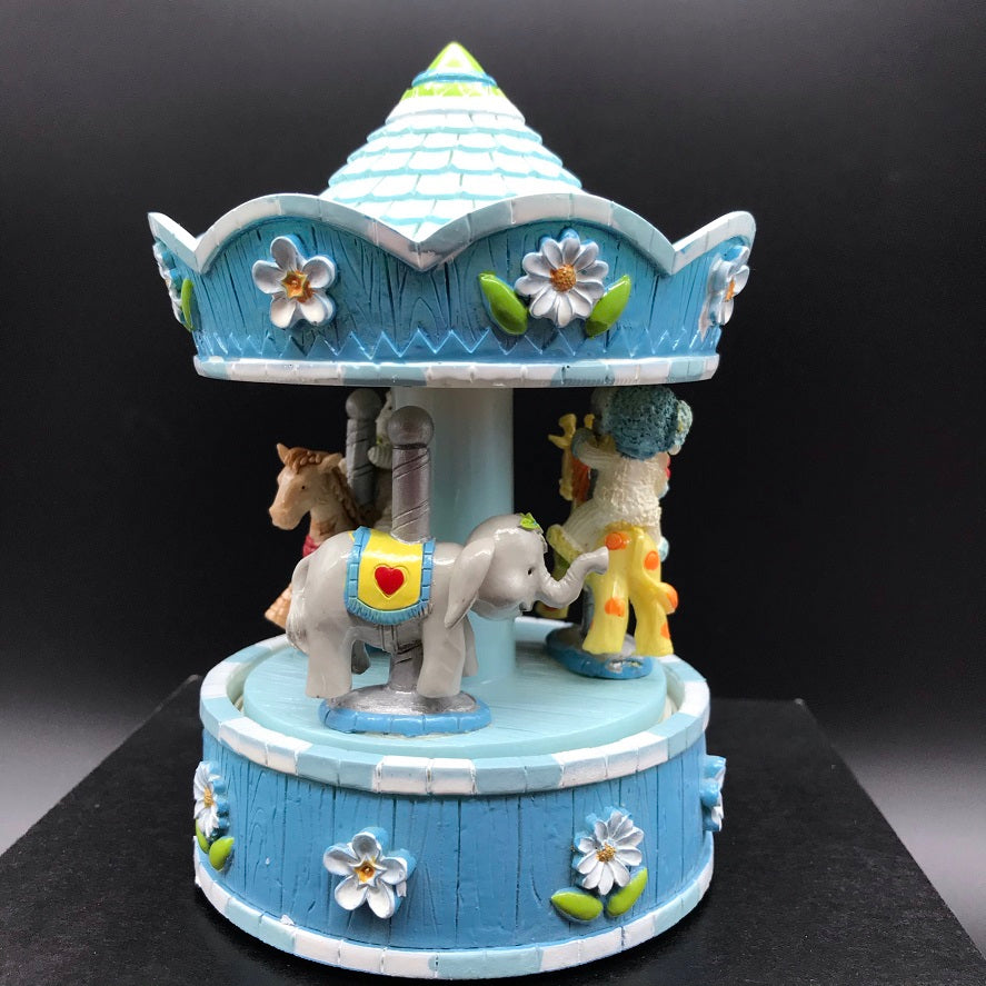 Music Carousel Blue Bears Animals