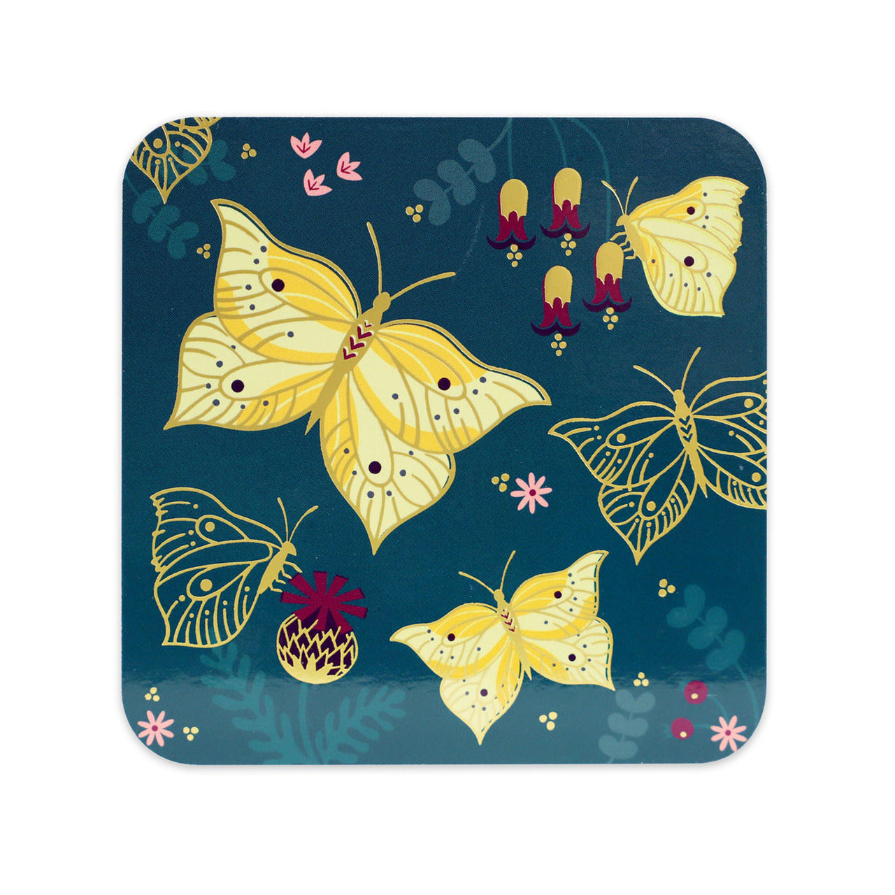 Tipperary Crystal Butterfly Coasters