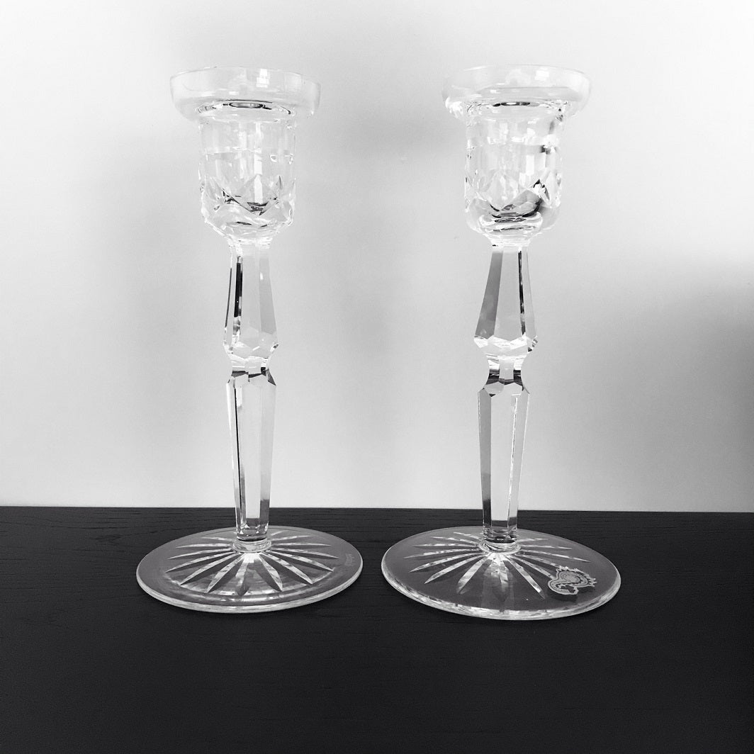 Waterford Crystal Vintage 8" Candlestick Pair