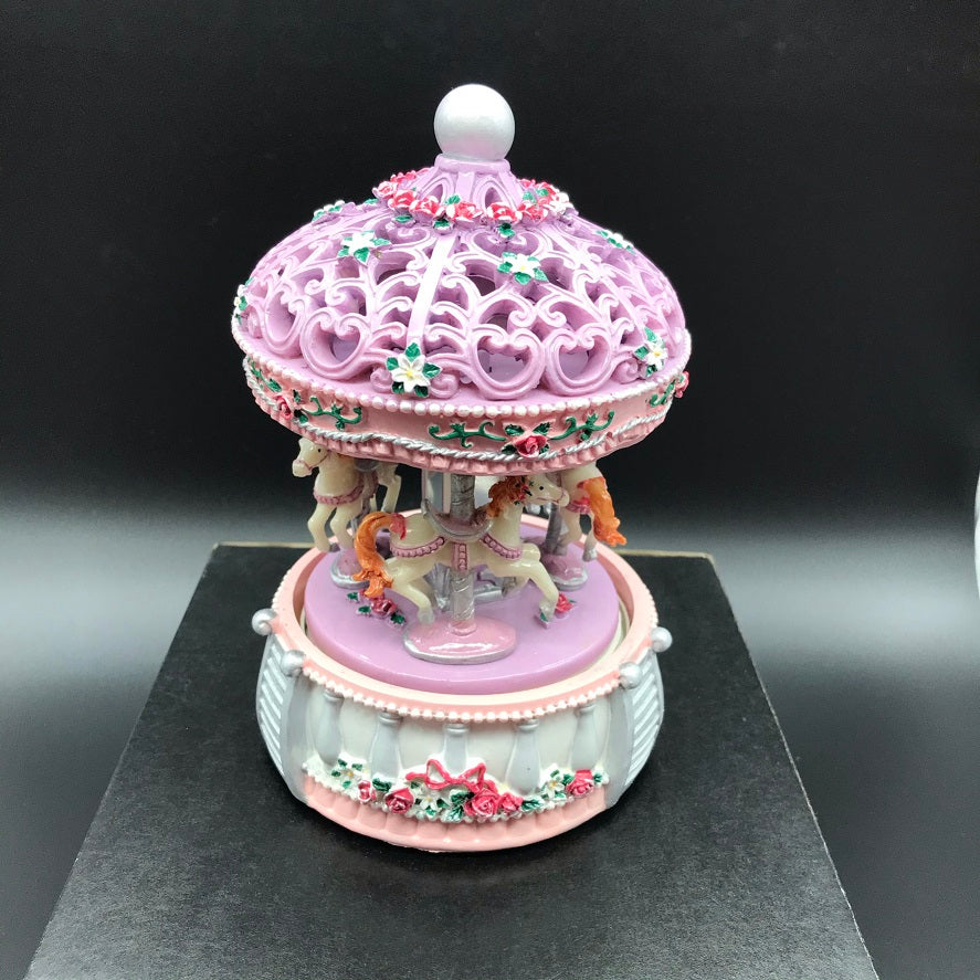 Music Box World Carousel Purple
