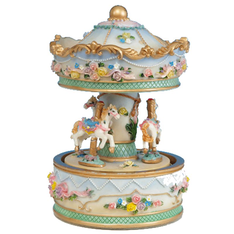 Carousel with Flowers