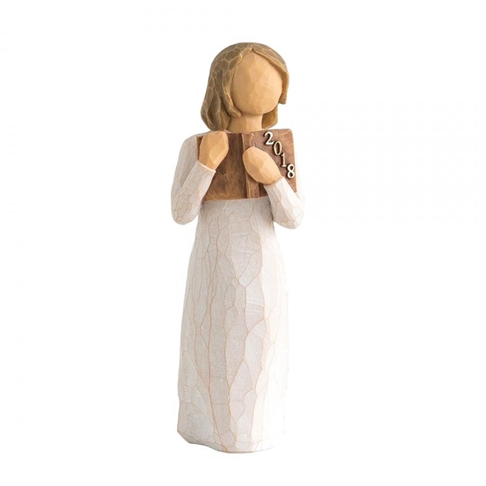 Commemorate 2018 by Willow Tree  Gift Tag With Sentiment: 'A collection of treasured memories'  Willow Tree is an intimate line of figurative sculptures representing sentiments of love, closeness, healing, courage, hope...all the emotions we encounter in life.