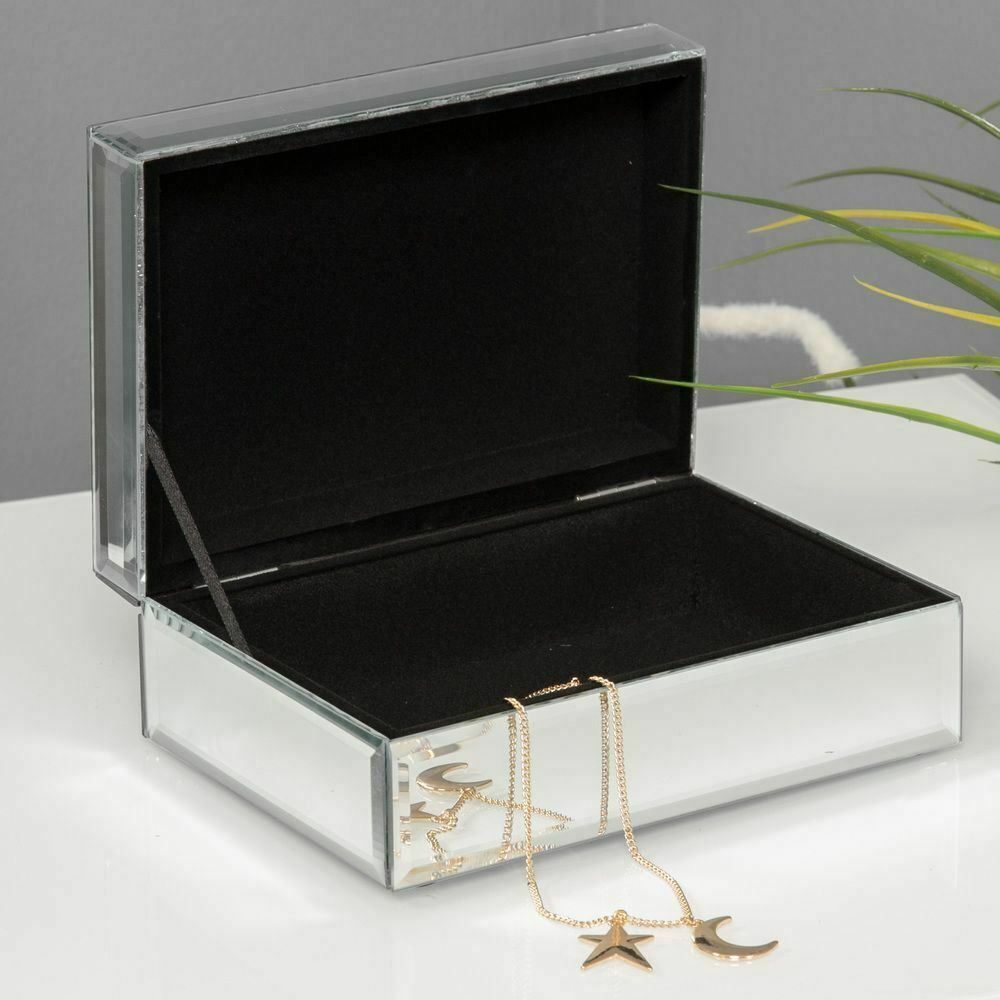 HESTIA Mirror Glass Abstract Jewellery Box