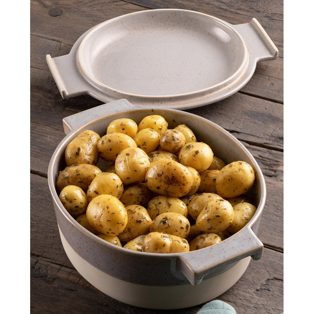 Porto Oval Covered Baker by Belleek Living
