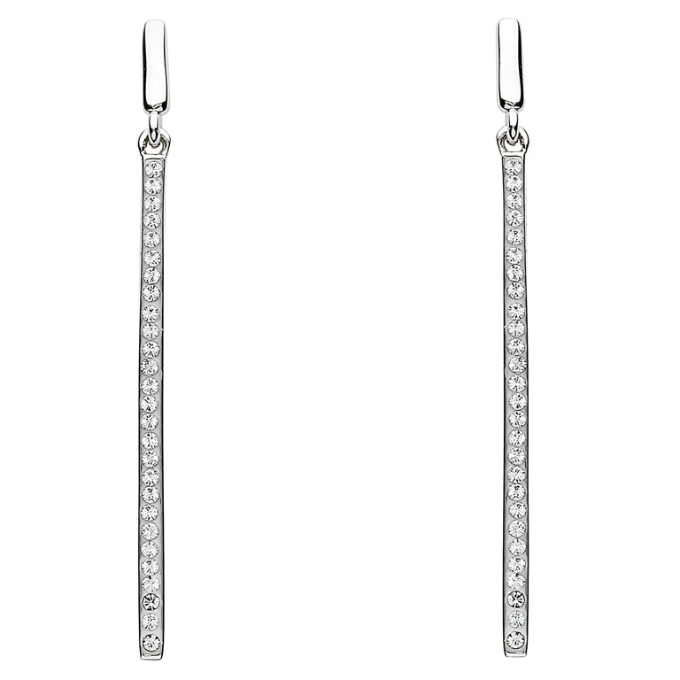 Silver Long Drop Earrings