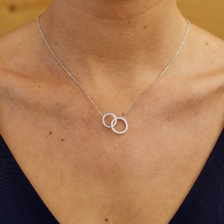 Swarovski Double Circle Necklace