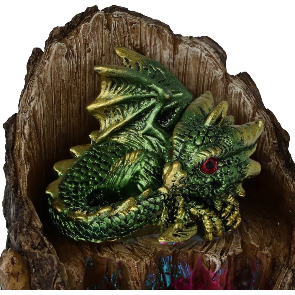 Arboreal Hatchling in Tree Trunk Light Up Figurine