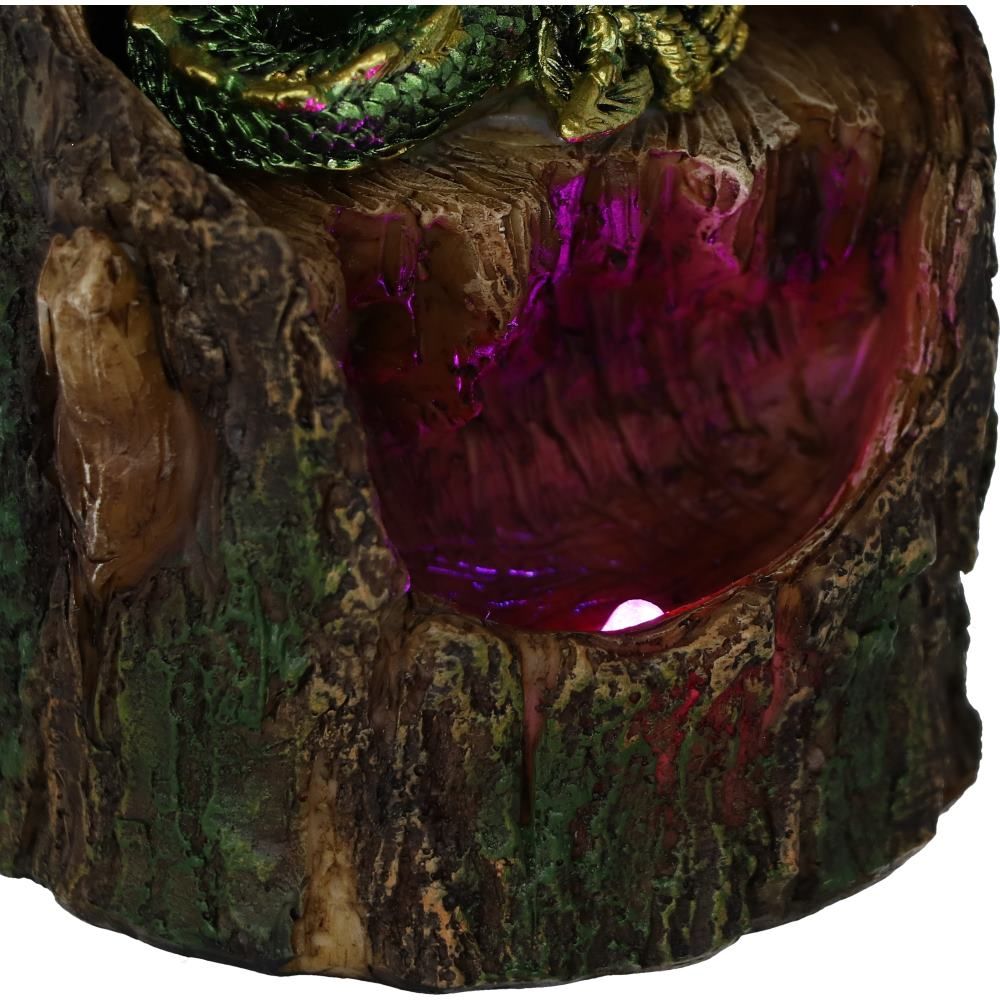 Arboreal Hatchling in Tree Trunk Light Up Figurine