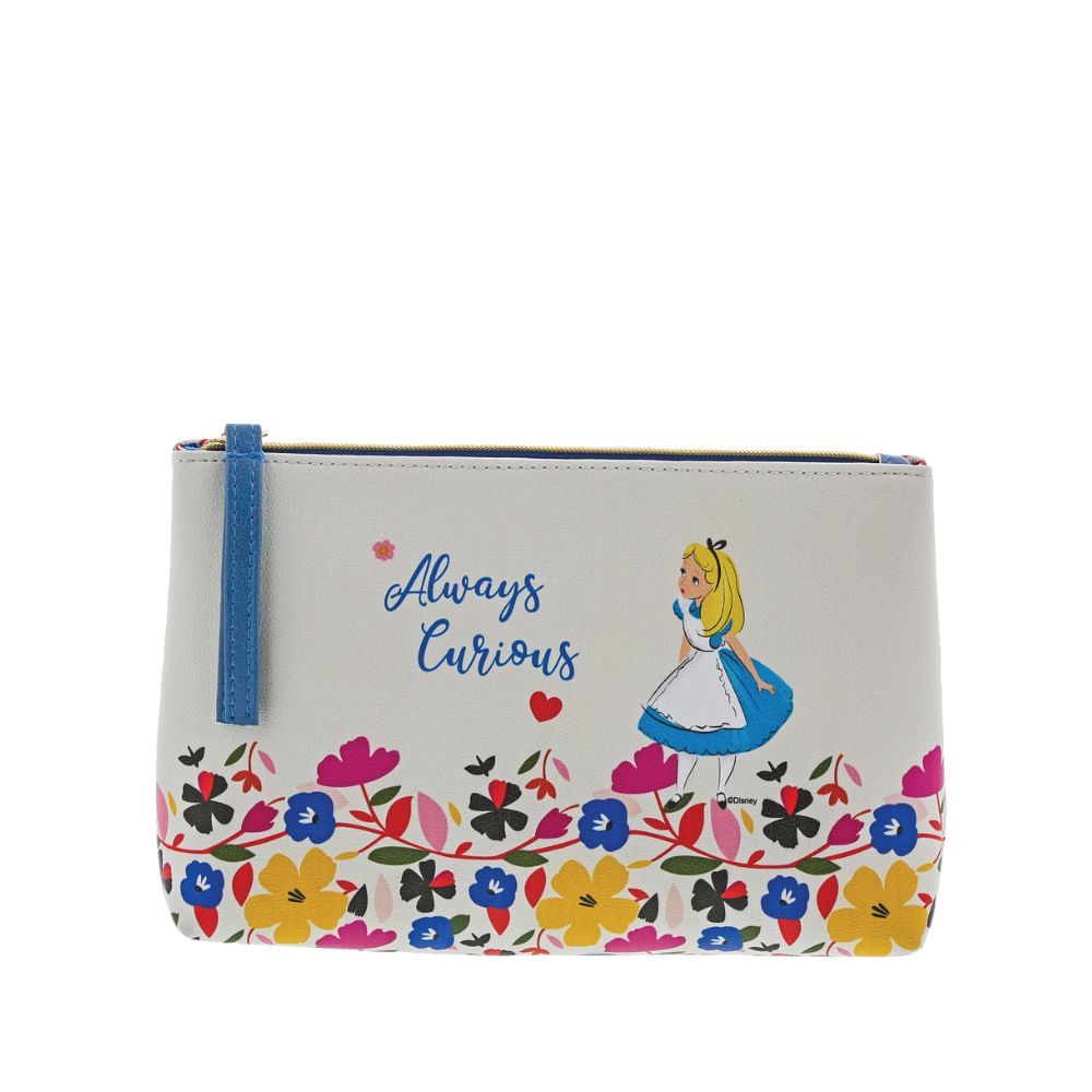 Enchanting Disney Collection Alice in Wonderland Cosmetic Bag  This beautiful range of ladies' accessories showcases a bold but feminine design that's sure to be appealing to any Disney lover. Makes a perfect gift or self-purchase.