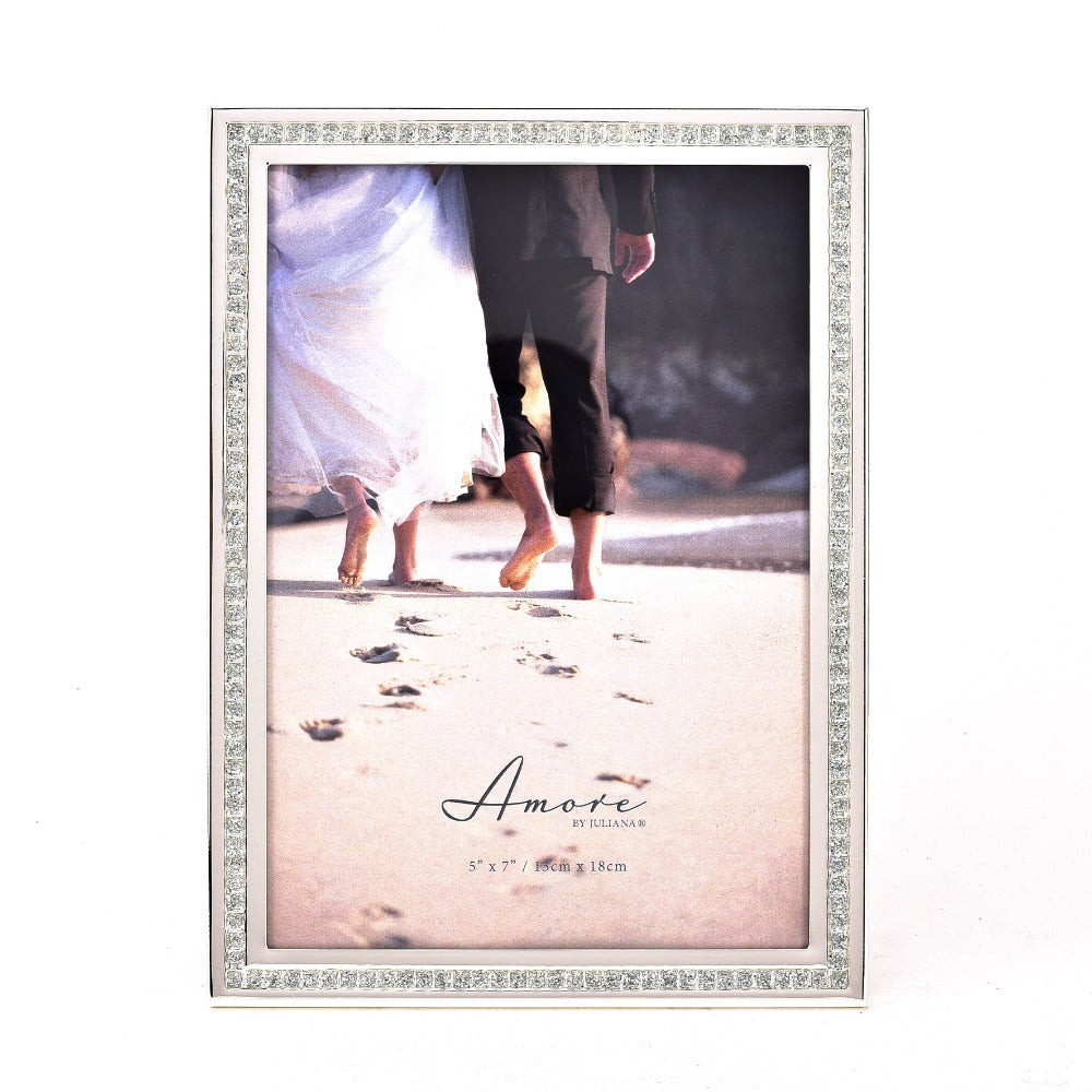 Amore Silver Sparkle Border Photo Frame 5" x 7"  Taking its name from the Italian for love, AMORE BY JULIANA® combines the romance and elegance of Italian style in fresh, contemporary and timeless designs with real sentimental value.