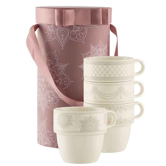 Aynsley Charbagh Set of Four Stacking Mugs