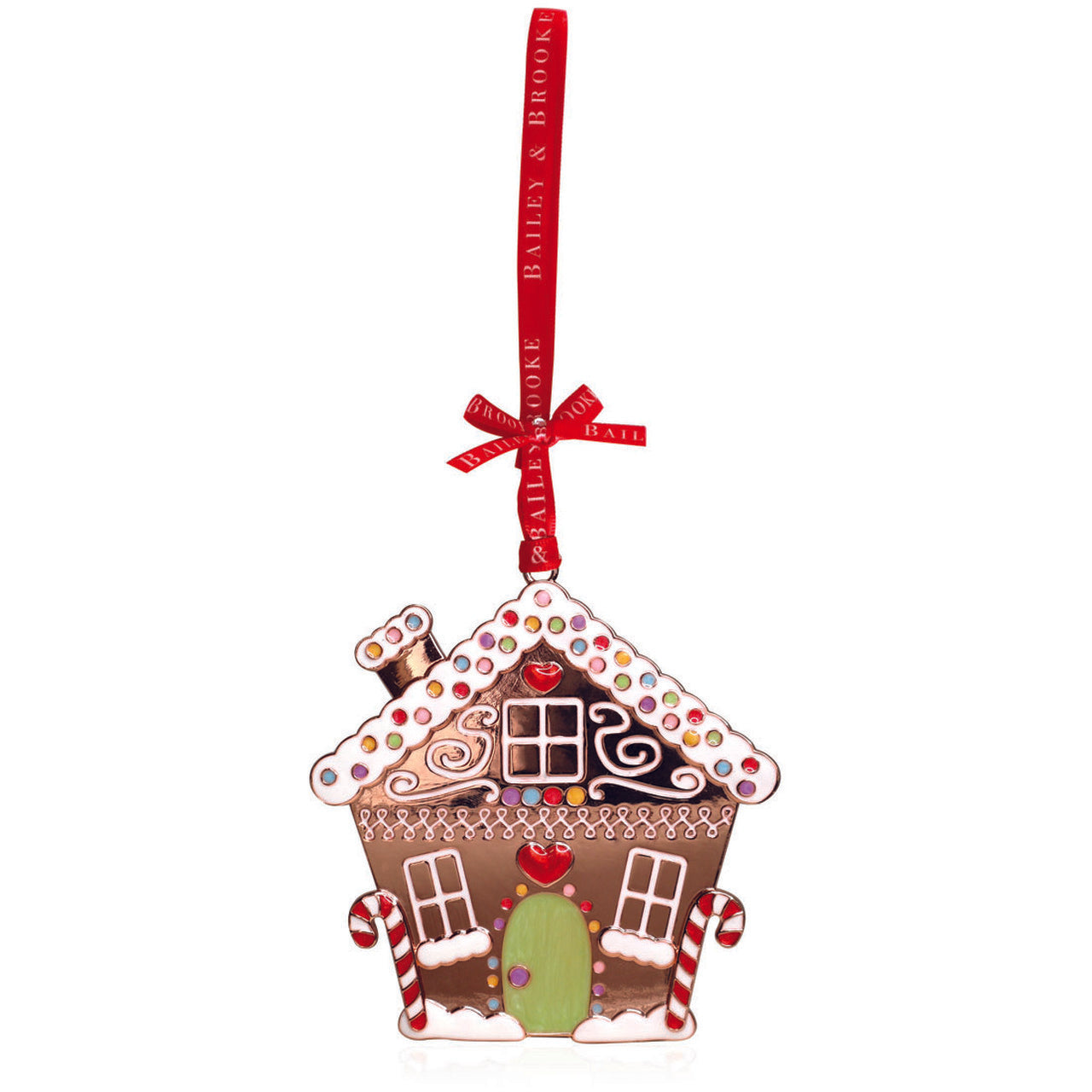 Tipperary Crystal Bailey & Brooke Gingerbread House Christmas Decoration