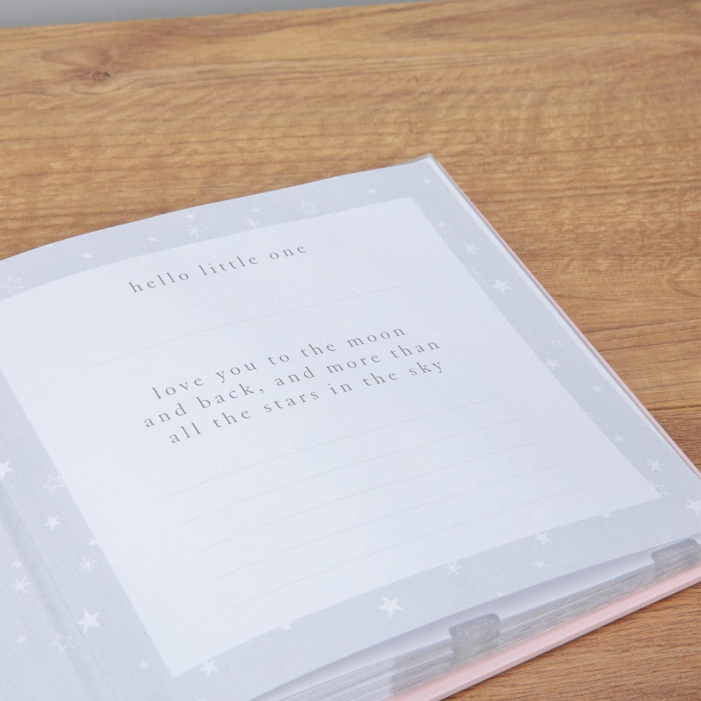 Bambino Photo Album - Beautiful Baby Girl  Preserve a collection of early moments and memories with this adorable blue BEAUTIFUL BABY GIRL photo album. From BAMBINO BY JULIANA® - keeping the earliest memories alive forever.