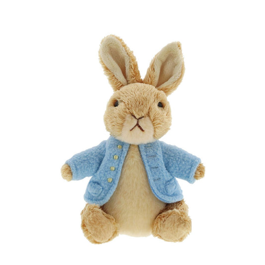 Beatrix Potter Peter Rabbit Small  This Peter Rabbit soft toy is made from beautifully soft fabric and is dressed in clothing exactly as illustrated by Beatrix Potter, with his signature blue jacket. The Peter Rabbit collection features the much loved characters from the Beatrix Potter books and this quality and authentic soft toy is sure to be adored for many years to come.