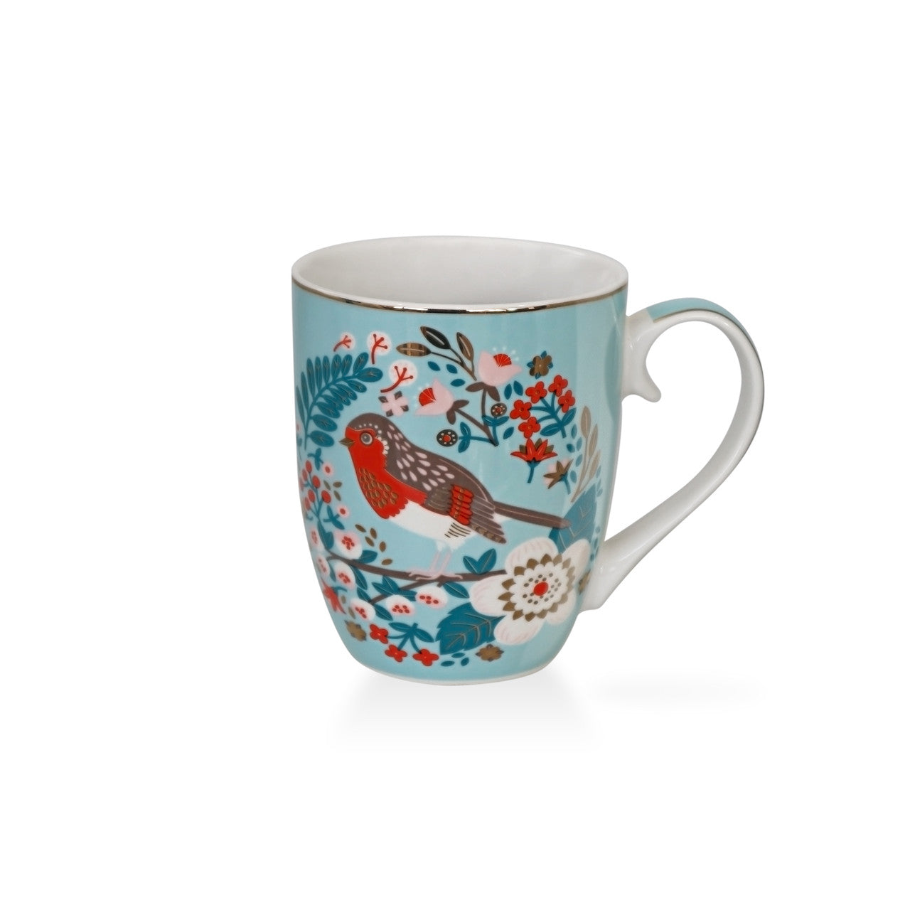 Tipperary Crystal Birdy Set of 4 - New 2022  New to our collection, this set of 4 mugs come beautifully illustrated and presented in a rigid Tipperary Crystal gift box. Makes a wonderful gift to be enjoyed over a peaceful cup of their favourite beverage.