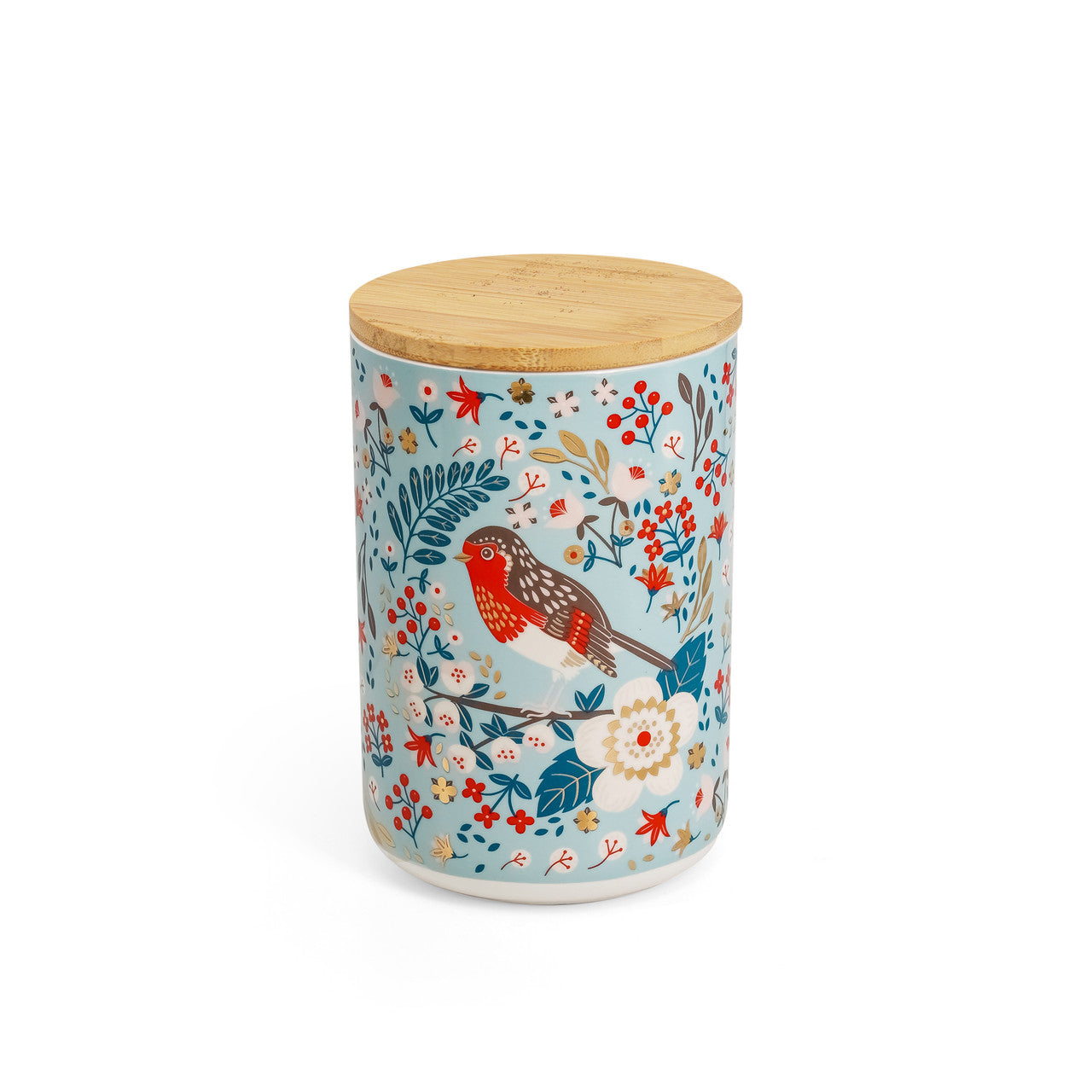 Tipperary Crystal Birdy Storage Jar - Robin - New 2022  New to our collection, this birdy storage jar come beautifully illustrated and presented in a rigid Tipperary Crystal gift box. Makes a wonderful gift to be enjoyed.  The Birdy Collection is a series of 6 exclusively commissioned illustrations inspired by native Irish birds; Bullfinch, Goldfinch, Blue tit, Greenfinch, Kingfisher and Robin.