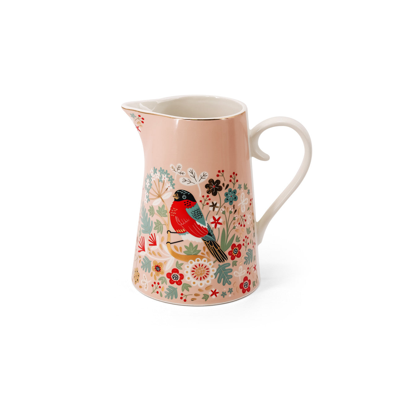 Tipperary Crystal Birdy Water Jug - New 2022  New to our collection, this birdy water jug come beautifully illustrated and presented in a rigid Tipperary Crystal gift box. Makes a wonderful gift to be enjoyed.  The Birdy Collection is a series of 6 exclusively commissioned illustrations inspired by native Irish birds; Bullfinch, Goldfinch, Blue tit, Greenfinch, Kingfisher and Robin.