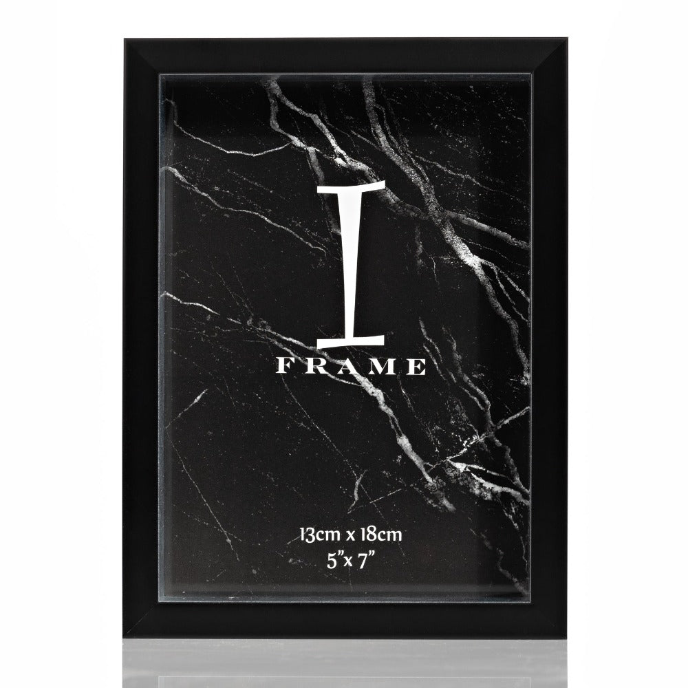 Set of 3 Black and Silver Stackable Frames  Three striking black and silver stackable frames to show off your favourite photos.  The set features 6" x 8", 5" x 7" and 4" x 6" aperture frames for your favourite photograph in contrasting black and silver designs.