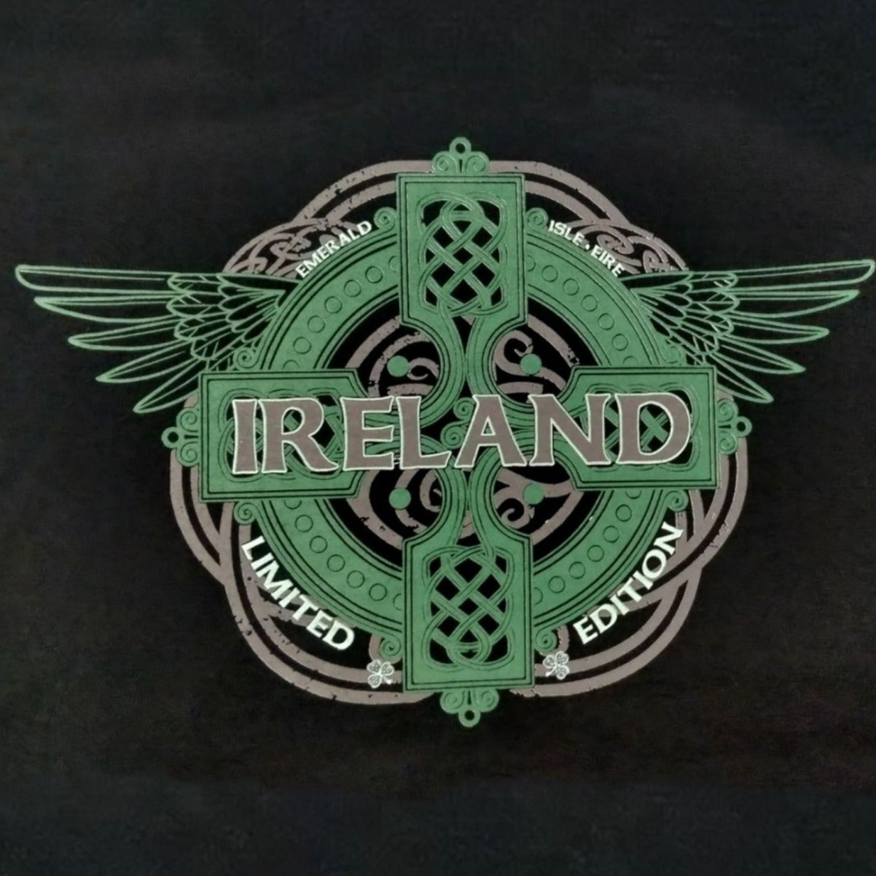 Black Ireland Wings T-Shirt
