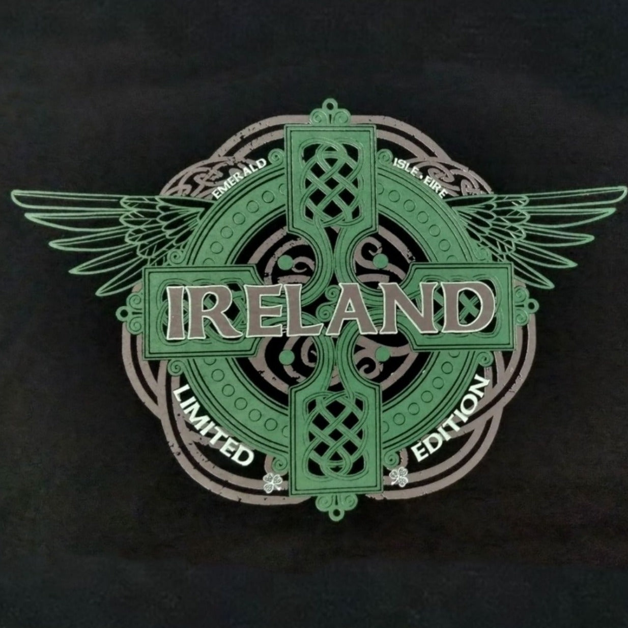 Black Ireland Wings T-Shirt