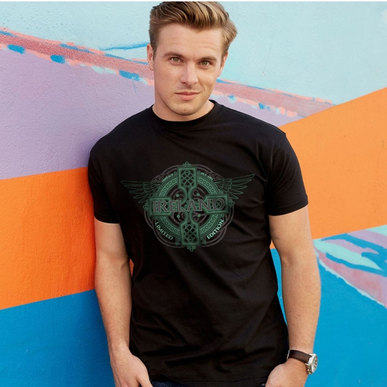 Black Ireland Wings T-Shirt