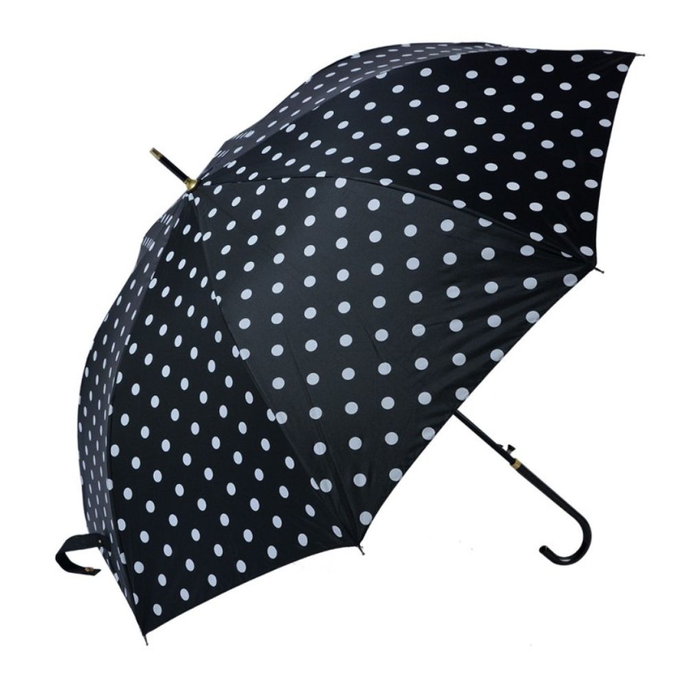 Umbrella Black Polka Dot