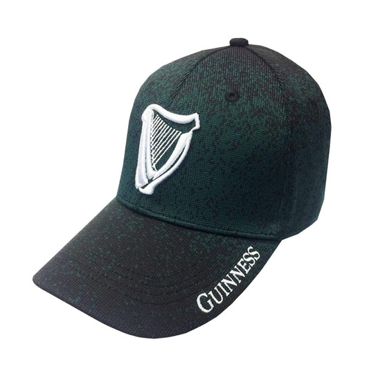 Guinness Baseball Cap  This green baseball cap is part of the Official Guinness Merchandise. It features an embroidered Guinness logo. The cap has a fully functional bottle opener on the peak and is adjustable at the back for your convenience.