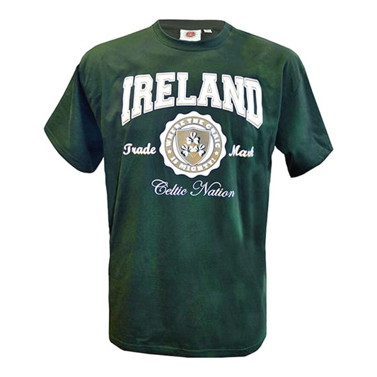 Bottle Green Ireland Round Crest T-Shirt
