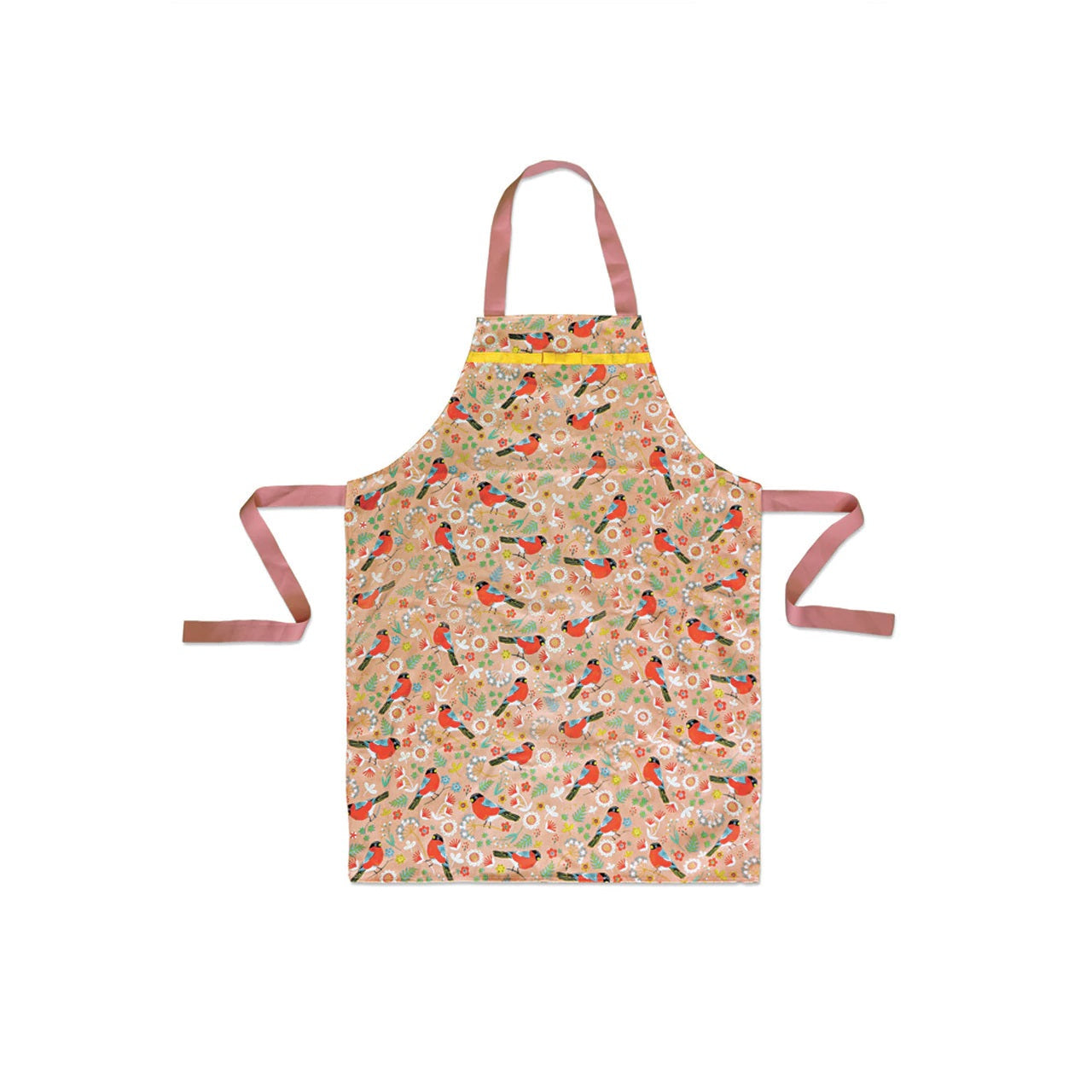 Tipperary Crystal Bullfinch Birdy Apron  New to the Tipperary Crystal Birdy Collection, this plush, Birdy Apron features the exquisite bird illustration and will make a bright and colourful statement in any home.