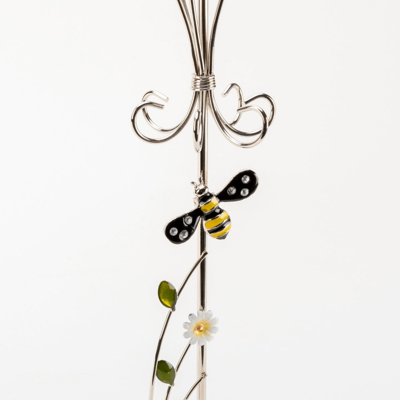 Sophia Classic Glass & Wire Bumble Bee Jewellery Holder  A delightful silver metal wire bumblebee jewellery hanger with colourful enamel. From SOPHIA® - the home of sophistication in women's giftware.