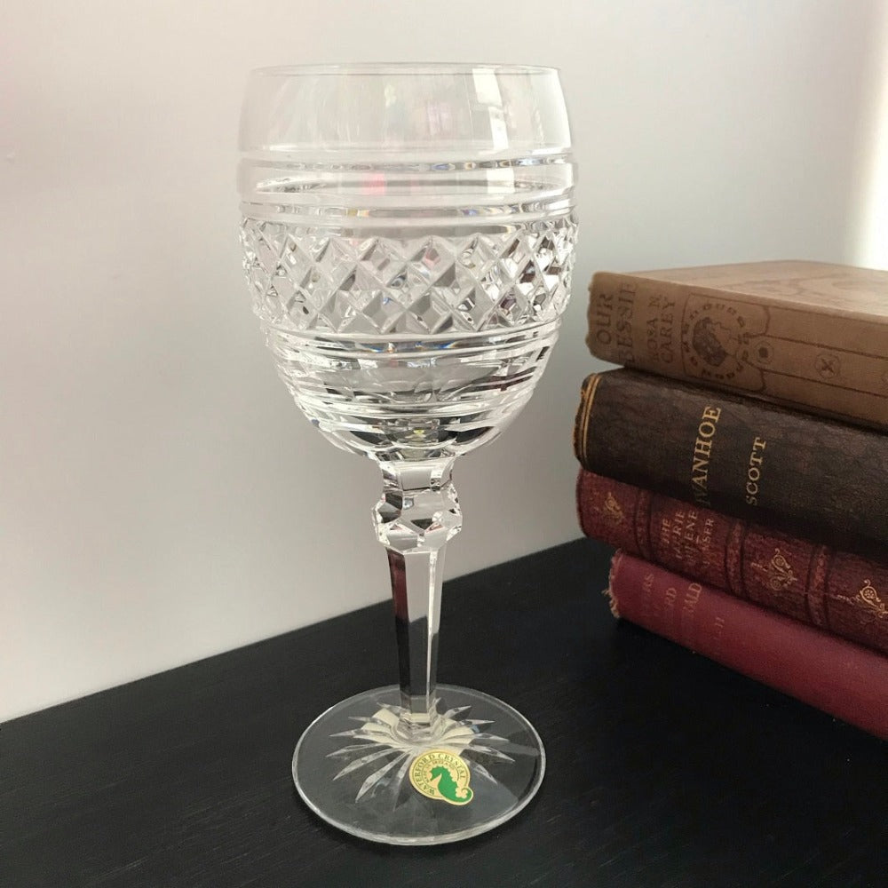 Castletown 10oz Goblet by Waterford Crystal  Castletown pattern is inspired by the Palladian style mansion of Castletown in Ireland and features unique ring and diamond cuts that make a statement on any table.