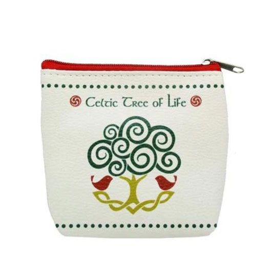 Celtic Tree of Life Zip Purse by Royal Tara  Celts believed that trees were the ancestors of mankind and had a connection to the Otherworld. The Celtic Tree of Life symbolises the eternal cycle of nature, with branches and roots woven together without end.