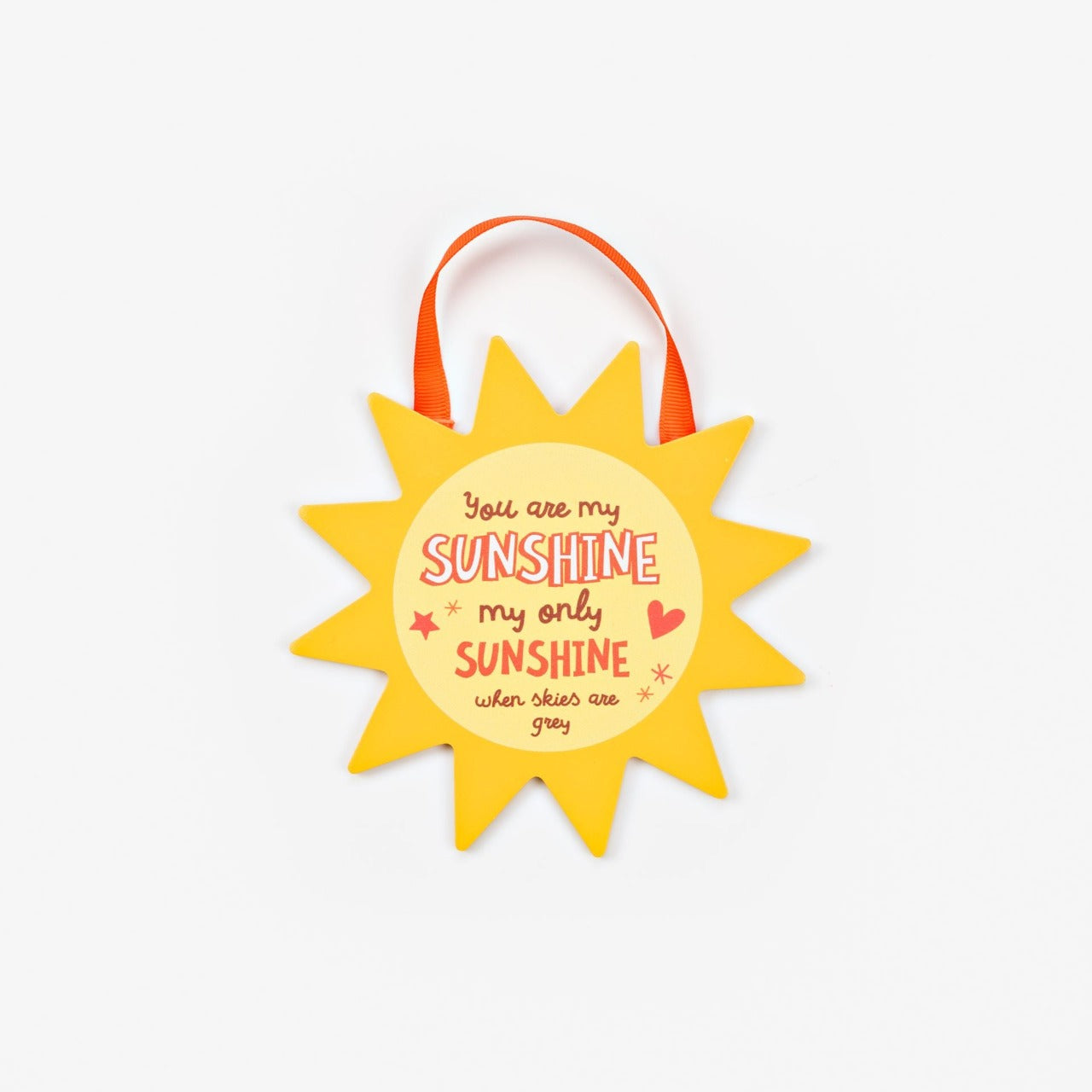 Sun Hanging Plaque - Sunshine  Want to cheer someone up? Then why not gift someone in your life this bright, uplifting and CHEERFUL Sunshine plaque.