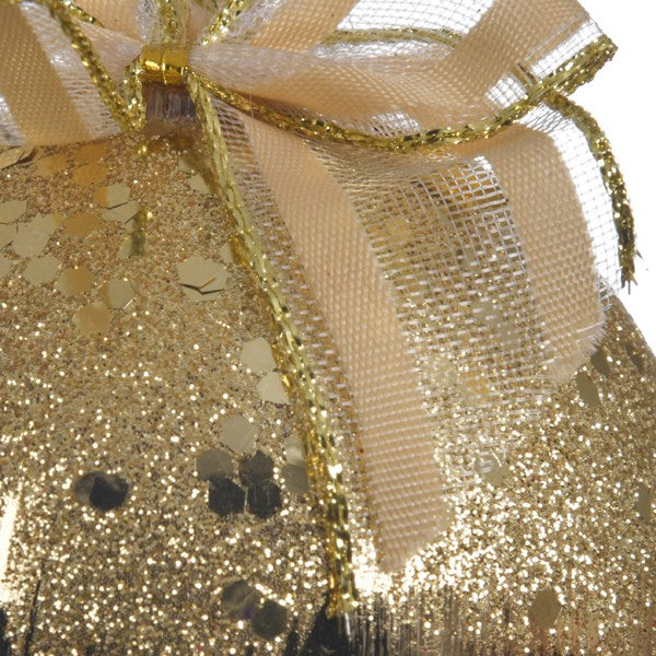 Kaemingk Christmas Bauble Gold Glitter Hanging Ornament  Gold Glitter Shatterproof Christmas Shiny Bauble Christmas Tree Ornament  Kaemingk surprises Christmas lovers all over the world with thousands of new innovative items each year.