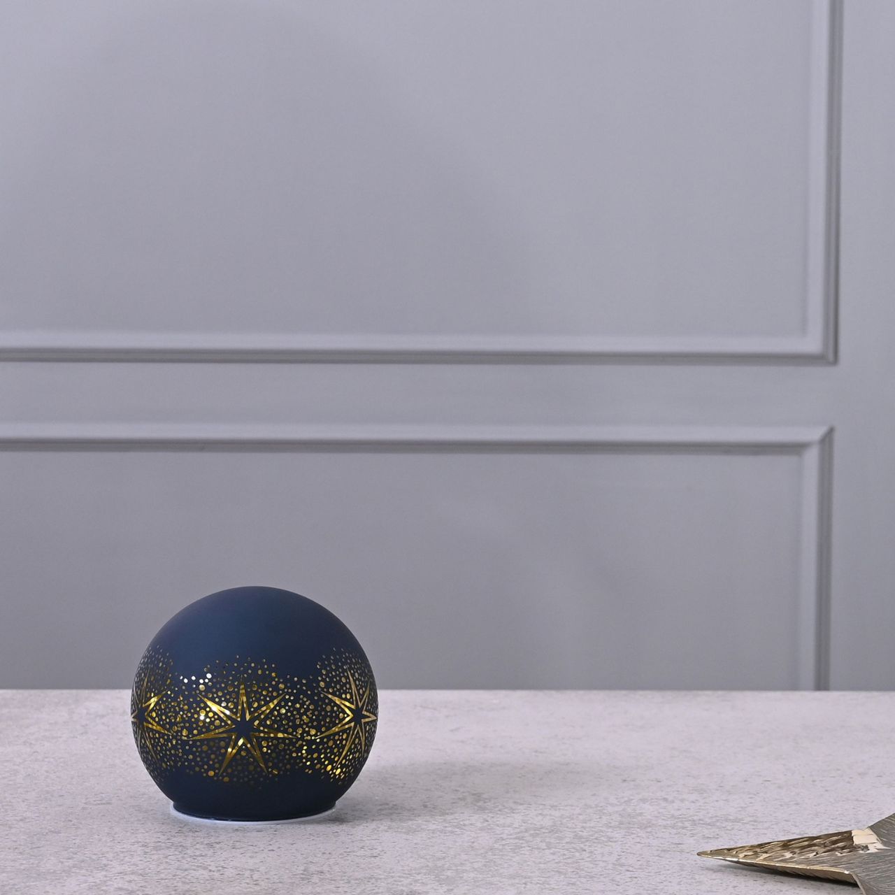 Christmas Celestial Globe LED Light  A celestial globe LED light by THE SEASONAL GIFT CO®.  This glistening globe light will help to create a magical Winter Wonderland at home this festive period.